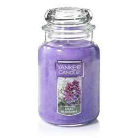 Yankee Candle Lilac Blossoms Large Jar Scented Candle, 22 oz, Floral Fragrance, Long Burn Time