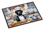 NEW Black Labrador Retriever The Chef Doormat Front Door Mat Indoor Outdoor Rugs for Entryway, Non Slip Washable Low Pile, 18H X 27W