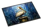 NEW Pelican Blues Doormat Front Door Mat Indoor Outdoor Rugs for Entryway, Non Slip Washable Low Pile, 18H X 27W