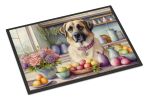 NEW Decorating Easter Anatolian Shepherd Dog Doormat Front Door Mat Indoor Outdoor Rugs for Entryway, Non Slip Washable Low Pile, 18H X 27W