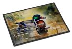 Wood Duck Doormat Front Door Mat Indoor Outdoor Rugs for Entryway, Non Slip Washable Low Pile, 24H X 36W