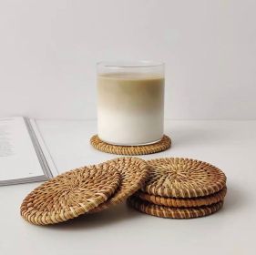 Rattan Coasters; Table DÃ©cor Set of 4