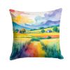 Gay Pride in Rural Spaces Throw Pillow Machine Washable, Indoor Outdoor Decorative Pillow for Couch, Bed or Patio, 14Hx14W
