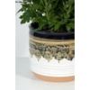 Better Homes & Gardens Pottery 6-Inch Nikolaos Black Ceramic Planter â€“ Modern Indoor and Outdoor Decorative Plant Pot