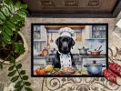 NEW Black Labrador Retriever The Chef Doormat Front Door Mat Indoor Outdoor Rugs for Entryway, Non Slip Washable Low Pile, 18H X 27W