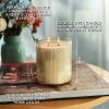 Better Homes & Gardens Salted Coconut & Mahogany 2-Wick Scented Jar Candle, 17.1 oz Ribbed Glass