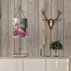 NEW Flamingo Wall or Door Hanging Prints Aluminum Metal Sign Kitchen Wall Bar Bathroom Plaque Home Decor Front Door Plaque, 12x16, Multicolor