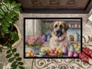 NEW Decorating Easter Anatolian Shepherd Dog Doormat Front Door Mat Indoor Outdoor Rugs for Entryway, Non Slip Washable Low Pile, 18H X 27W