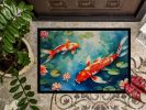 Koi Fish Doormat Front Door Mat Indoor Outdoor Rugs for Entryway, Non Slip Washable Low Pile, 24H X 36W