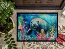 NEW Manatee Doormat Front Door Mat Indoor Outdoor Rugs for Entryway, Non Slip Washable Low Pile, 18H X 27W