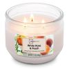 (2 Pack) Mainstays White Rose & Peach 3-Wick Scented Candles, 11.5 oz â€“ Floral & Fruity Aromatherapy, 25-Hour Burn