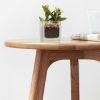 Round End Table- Small End Table Side Table Coffee Table Bedside Table Night Stand for Living Room Bedroom & Balcony