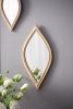Decorative Mirror for Wall Decor, 2 Pieces Wall Accent, 6.5x13"